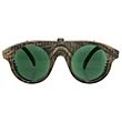 Steampunk Gold/Green Forgeman Glasses